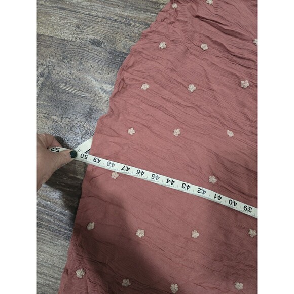 Free People Embroidered Fable Midi Dress Raspberry Pink Mauve Festival Sz Small - Picture 9 of 9